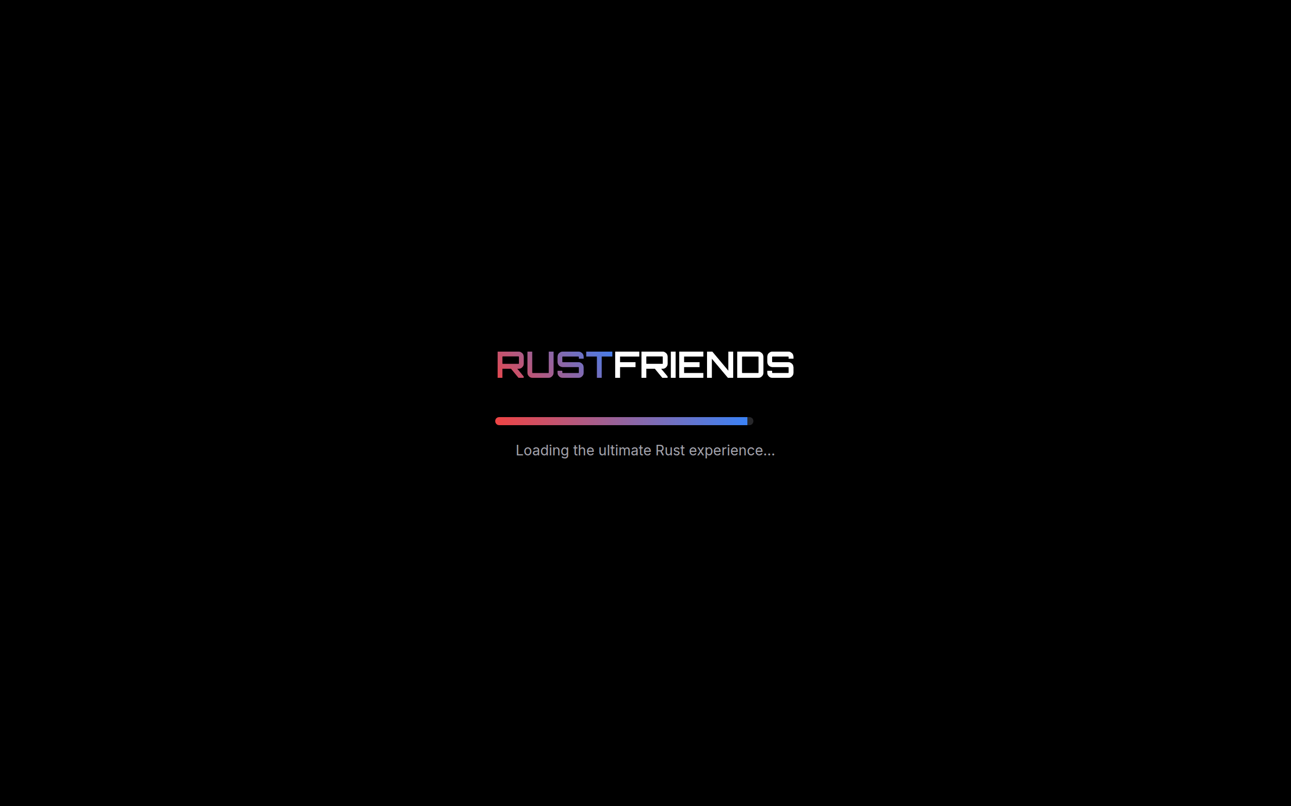RustFriends website screenshot
